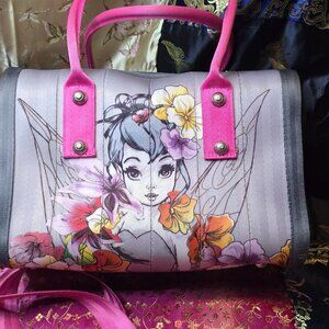Disney Couture Harveys Seatbelt Bag Tinkerbell Marilyn Satchel Purse